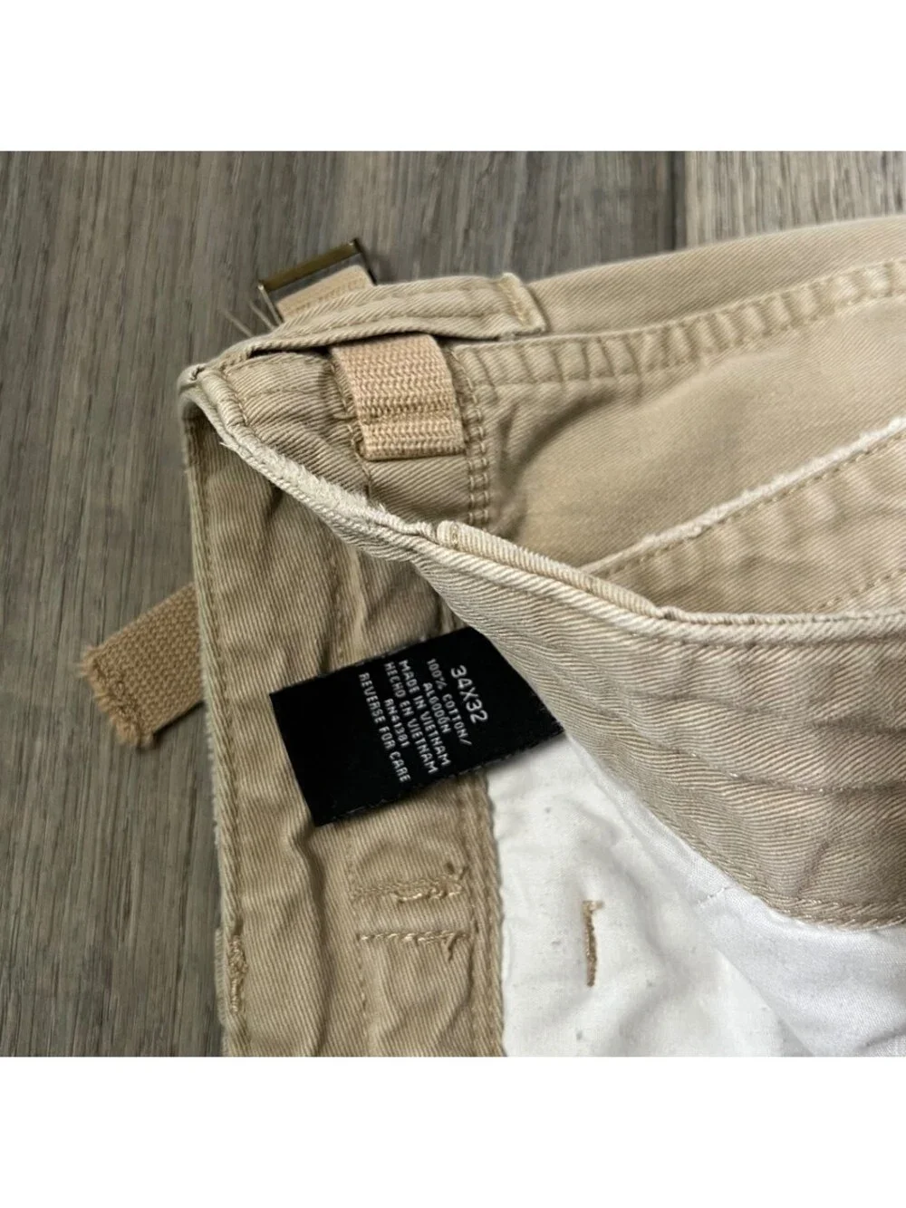 Polo Jeans Co. Ralph Lauren Men's 34x32 Cargo Pants Tan Military Surplus Y2K